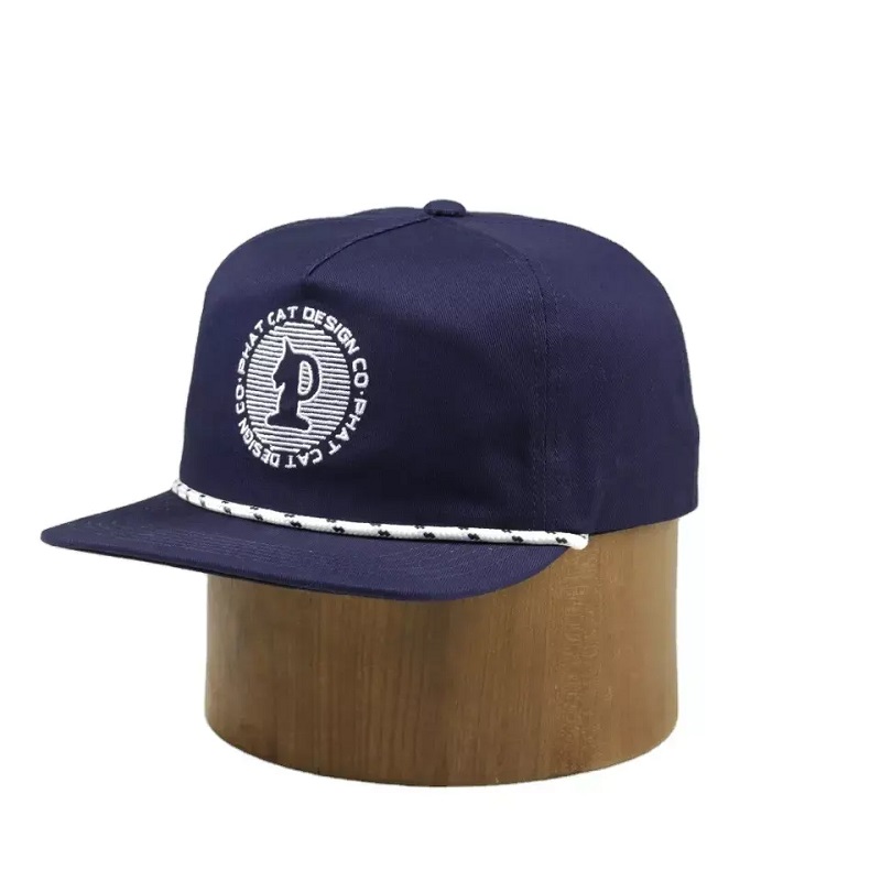 Logotipo de diseño OEM personalizado sin estructurar 100% de tapa denylon Snypback con cuerda