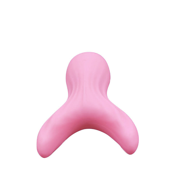 Varita vibrador de lanza vibratoria de juguete para adultos (horquilla de pescado grande y rosa)
