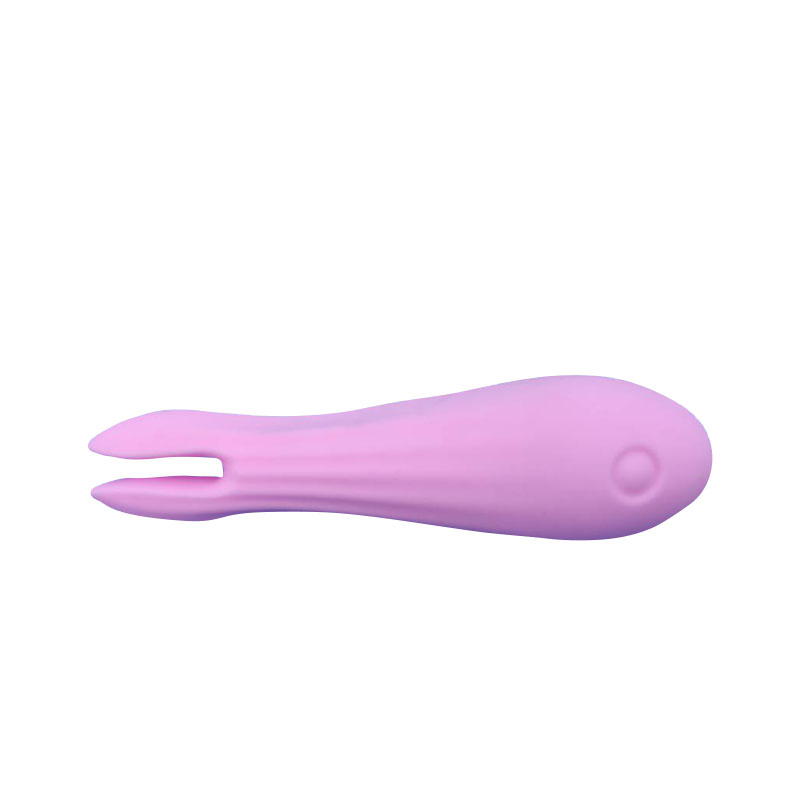 Varita vibrador de lanza vibratoria de juguete para adultos (horquilla de pescado pequeño rosa)