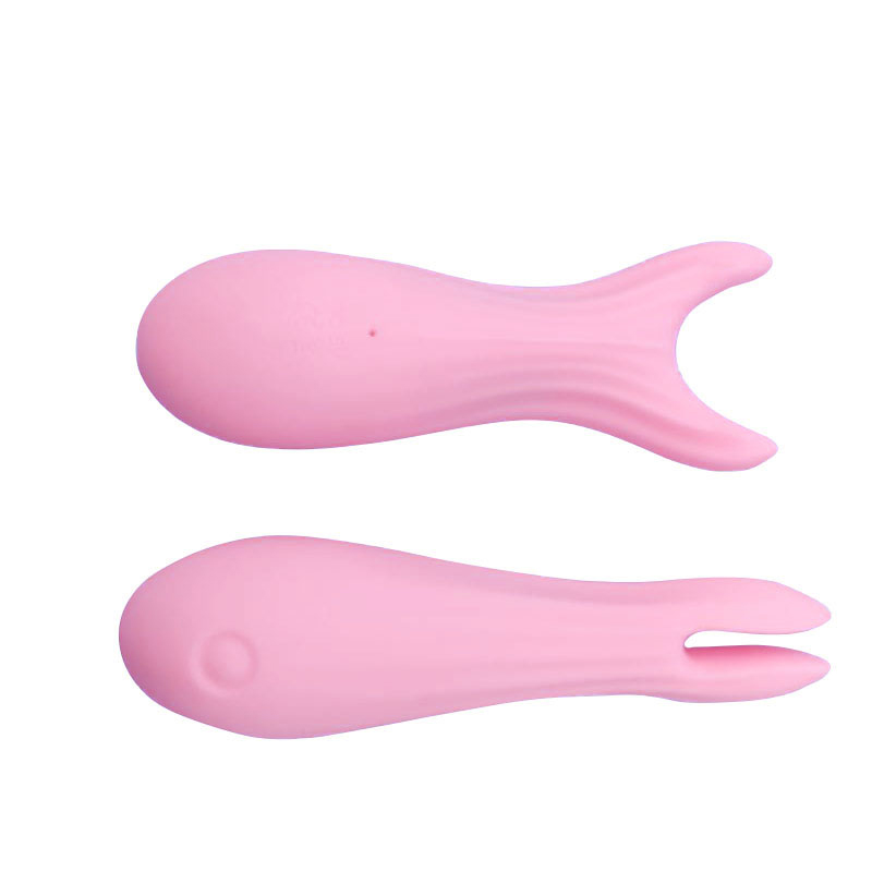 Varita vibrador de lanza vibratoria de juguete para adultos (horquilla de pescado pequeño rosa)