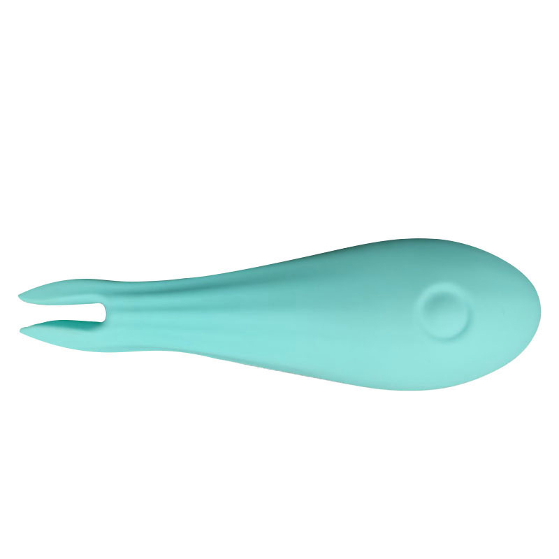 Varita vibradora vibratoria de juguete sexual para adultos (horquilla verde de pescado pequeño)