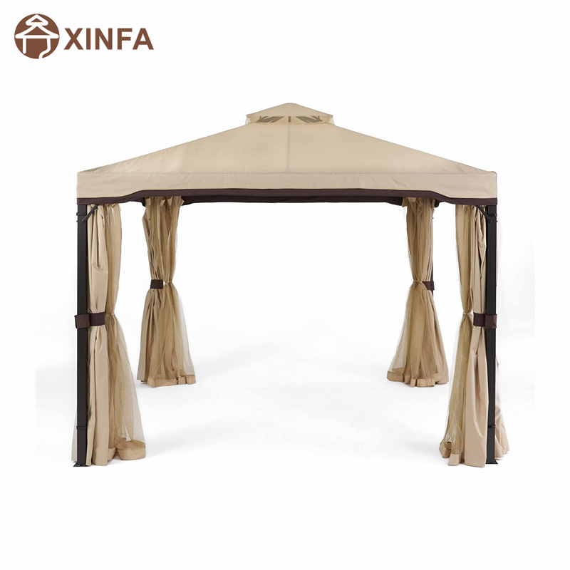 10 \\ 'x 10 \\' Gazebo Block Sun Shade Canopy, carpa impermeable, cenador al aire libre con cortinas