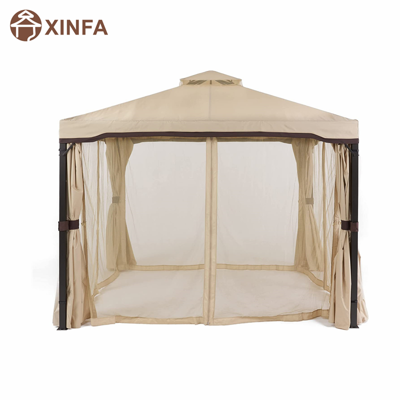 10 \\ 'x 10 \\' Gazebo Block Sun Shade Canopy, carpa impermeable, cenador al aire libre con cortinas