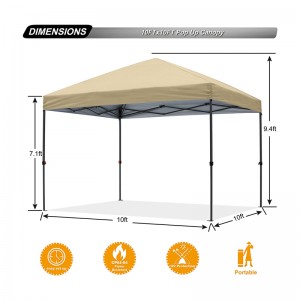 Durable Easy Stable 10x 10 pies Pop Up Beach Outdoor Canopy Tent