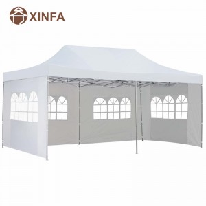 10x 20 pies Pop Up Up Upp Party Gazebo Gazebo Tent Shelter con 4 paredes laterales extraíbles blancos