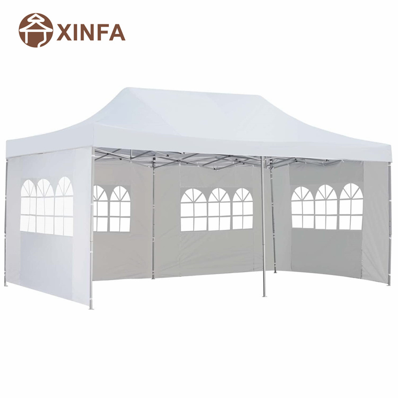 10x 20 pies Pop Up Up Upp Party Gazebo Gazebo Tent Shelter con 4 paredes laterales extraíbles blancos