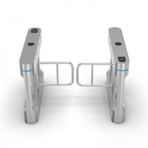 Puerta de giro de cintura delgada (acero inoxidable)