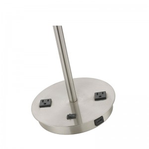 Lámpara de mesa de dos luces denoche en la habitación