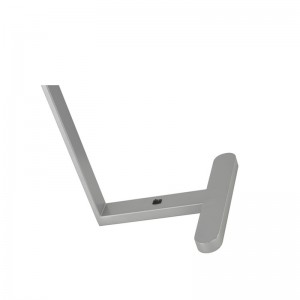 Lámpara de mesa de mesita denoche de metal de estilo simple con un mini interruptor de balancín en la habitación