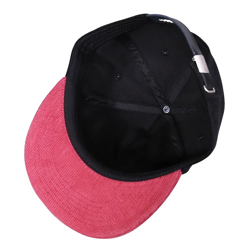 Cable de bordado personalizado de 5 paneles Cordones sin estructura Snapback Sombreros para hombres para hombres Mujeres