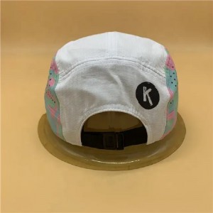 tapa de tapa deportiva plana tapa láser cortada con ala transpirable raspado sombrero plano denylon dri-fit