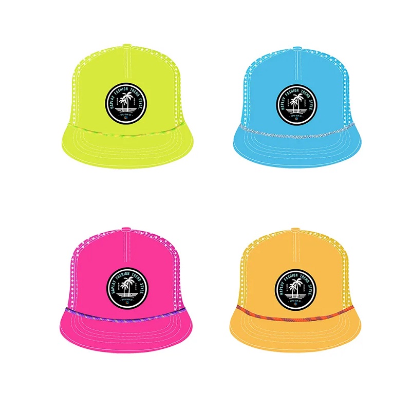 Logotipo de goma de 5 paneles personalizado LOGO DE LUXURA CAPBACK SNAPBACK CAP HIP HOP FLAT GORRAS GORRAS CUTA CUTO PEJADO Sombrero