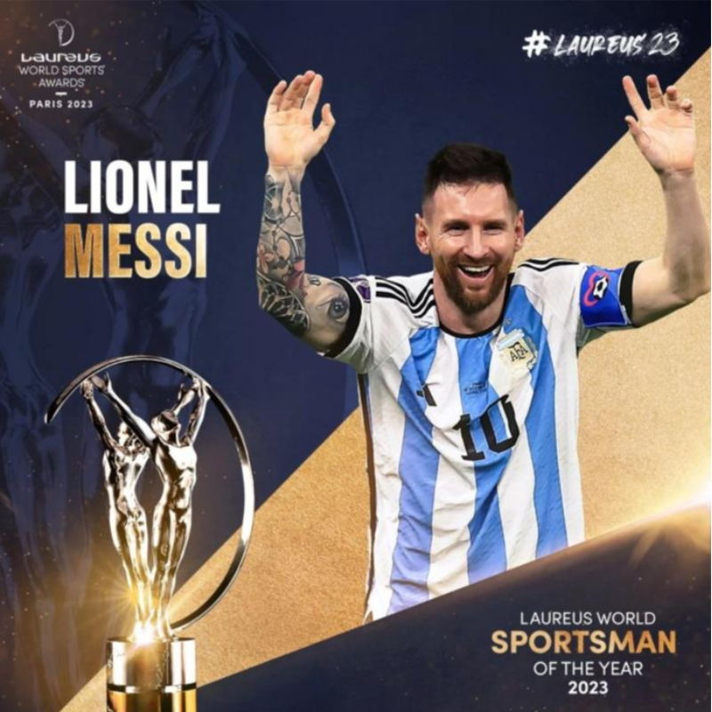 Lionel Messi gana otro premio Lawrence