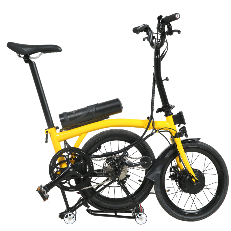 B17-17 pulgada bicicleta eléctrica doble plegable portátil