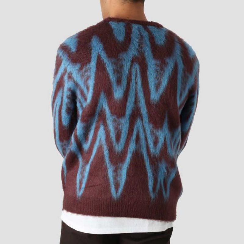 Patrón personalizado de alta calidad Jacquard Design Design Men \\ 'S suéter