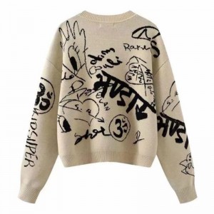 Aceptar pedidos pequeños de algodón de tejido de tejido de algodón suéter