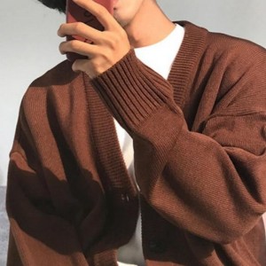 Fall/winter manga larga cárdigan suelto top-sweater