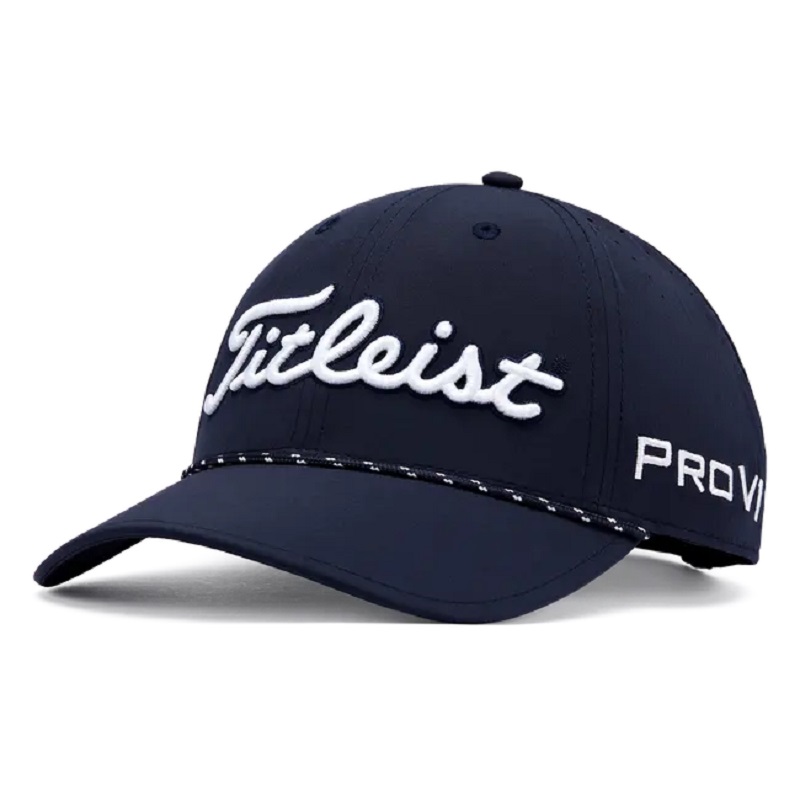 Capitán de golf personal personalizada Capaculada de béisbol estructurada 3D Huff Bordado Hombro Curvado Bill Stretch Rope Golf Gorras