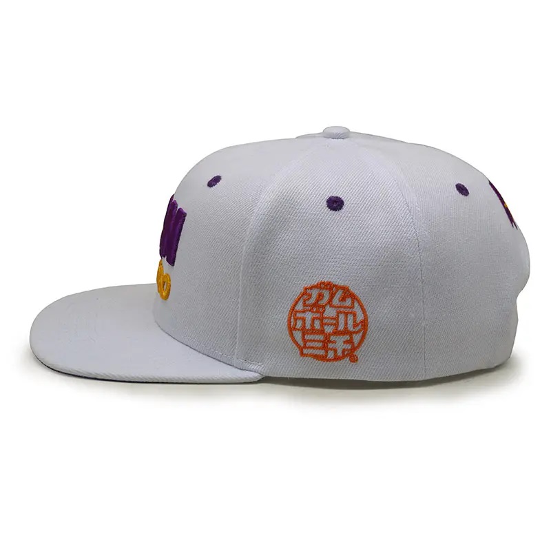 Bordado 3D barato para la tapa del panel de 5D Cap con la tapa de snapback personalizada