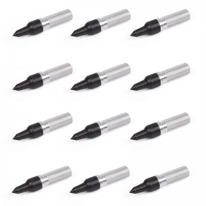 Puntas de flecha de tornillo de alongarrow de 100 grises e insertos de aluminio