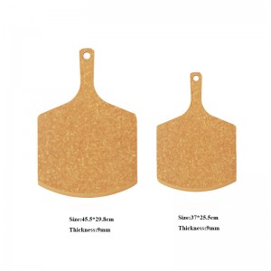 14.5 pulgadas de 18 pulgadas de fibra segura de comida personalizada de diseño de pizza y tableros de pizza de servicio