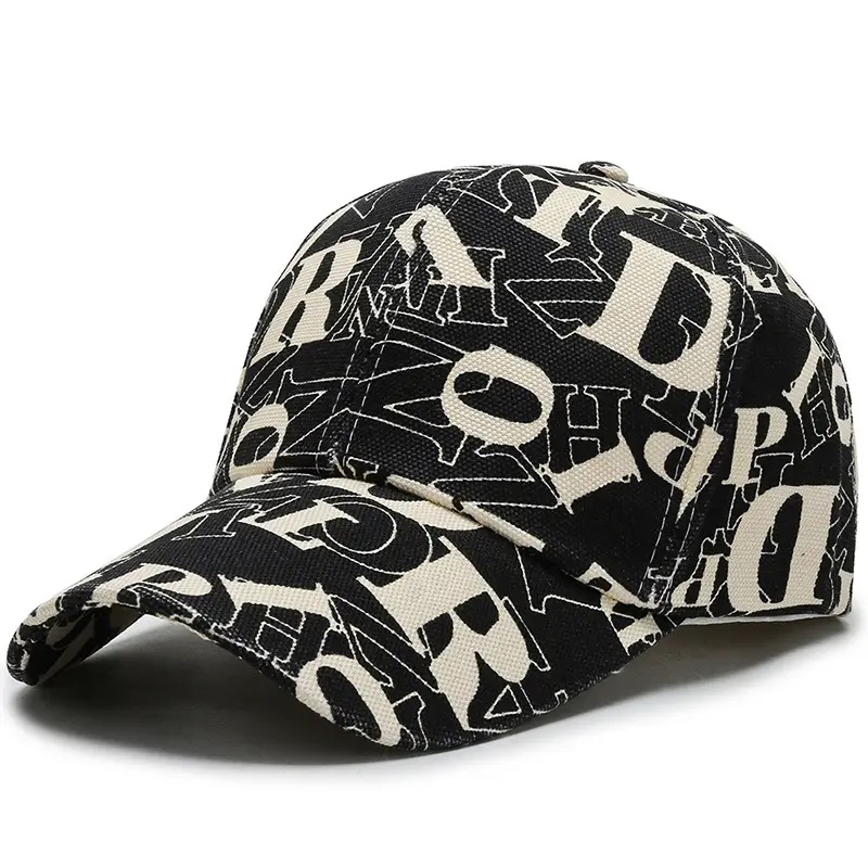 Corea New Letter Hats de 6 panel Snapback Sports Sports Baseball Algodón Sombreros para hombres para hombres