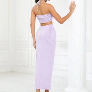 Estado europeo y americano sexy chaleco colgante de cuello colgante.