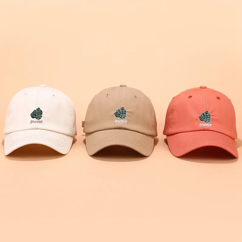 Hombo de papá de 6 panel de algodón 100% algodón, logotipo bordado Logotipono estructurado Custom Custom