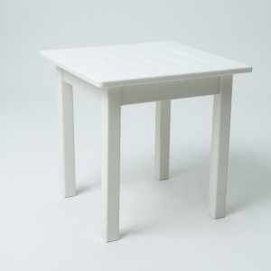 Mesa lateral de plástico de 18 pulgadas fuera de plástico