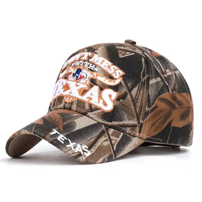 Menor al por mayor de la bandera de Texas Tourist Ranger Safari CAMO Tactical Camuflage Snapback Baseball Baseball para acampar de pesca al aire libre para acampar