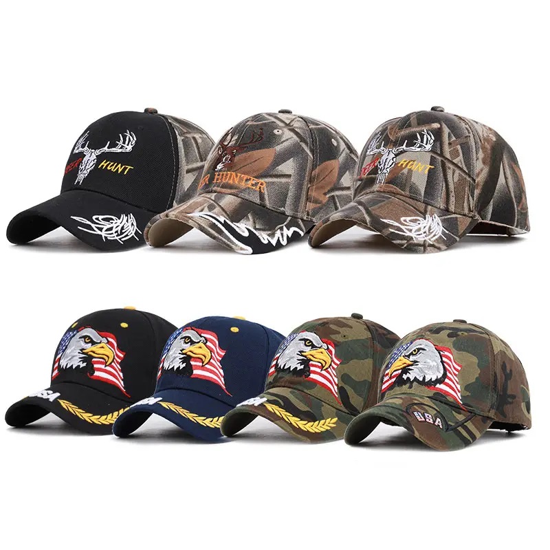 Menor al por mayor de la bandera de Texas Tourist Ranger Safari CAMO Tactical Camuflage Snapback Baseball Baseball para acampar de pesca al aire libre para acampar