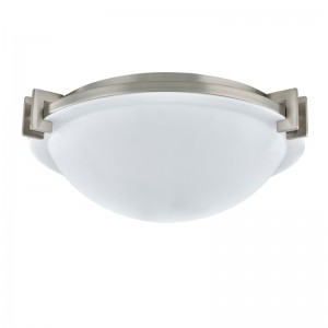 Lámpara de techo del hotel StayBridge Suites con acabado deníquel cepillado en la habitación