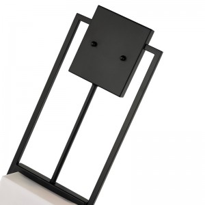 Hospitality Hotel Wall Donce con acabadonegro mate y sombra acrílica rectangular en el corredor típico del hotel