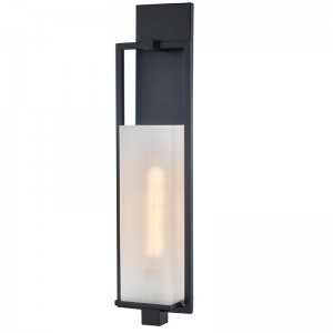 Hospitality Hotel Wall Donce con acabadonegro mate y sombra acrílica de patrón de lino rectangular en el corredor típico del hotel