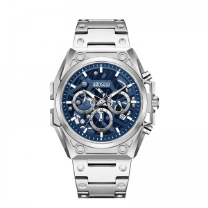 Baogela Watches Hombres de acero inoxidable Marca de lujo Sports Sports Store de cuero Carrero de cuero Reloj 22605