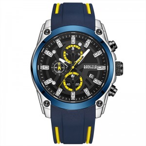 Baogela Men Military Sports Men a prueba de agua Moda de silicona azul de silicona Hombre de pulsera de lujo Top Marca Luminous Watch 22705
