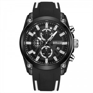 Baogela Men Military Sports Men a prueba de agua Moda de silicona azul de silicona Hombre de pulsera de lujo Top Marca Luminous Watch 22705