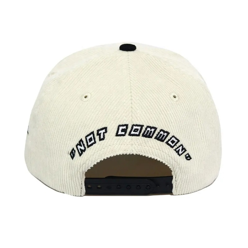 Sombrero de pana de tapa de béisbol de 5 paneles personalizado de fábrica directa con bordado 3D bordado logo de algodón sudor cubierta de invierno sombrero deportivo