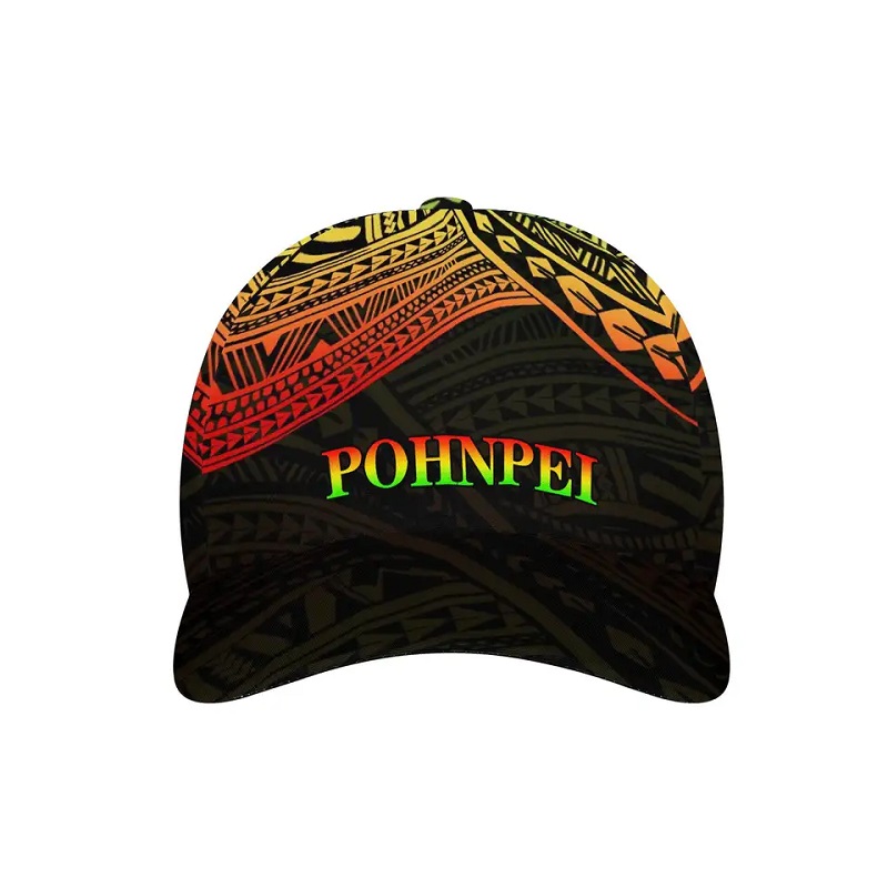 Nueva Micronesia Pohnpei Bandera impresa Capa de béisbol de béisbol Tattoo Sports Sports Caps ajustable Ajustable Unisex Unisex Outdoor Sombrero