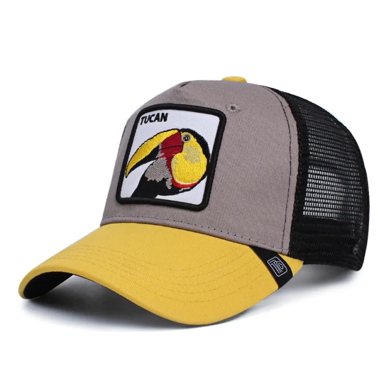 Hotsale Hotsale Animal Trucker Hats de unisex Hotsale Bordado 3D Bordado Capas de béisbol personalizadas