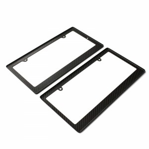 Partes de fibra de carbono personalizadas de fábrica Partes de automóvil de fibra de carbono Marco de matrícula