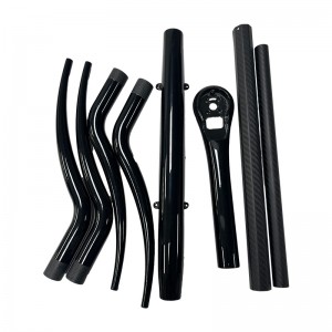 Piezas de autos de fibra de carbono de moldura de carbono personalizado