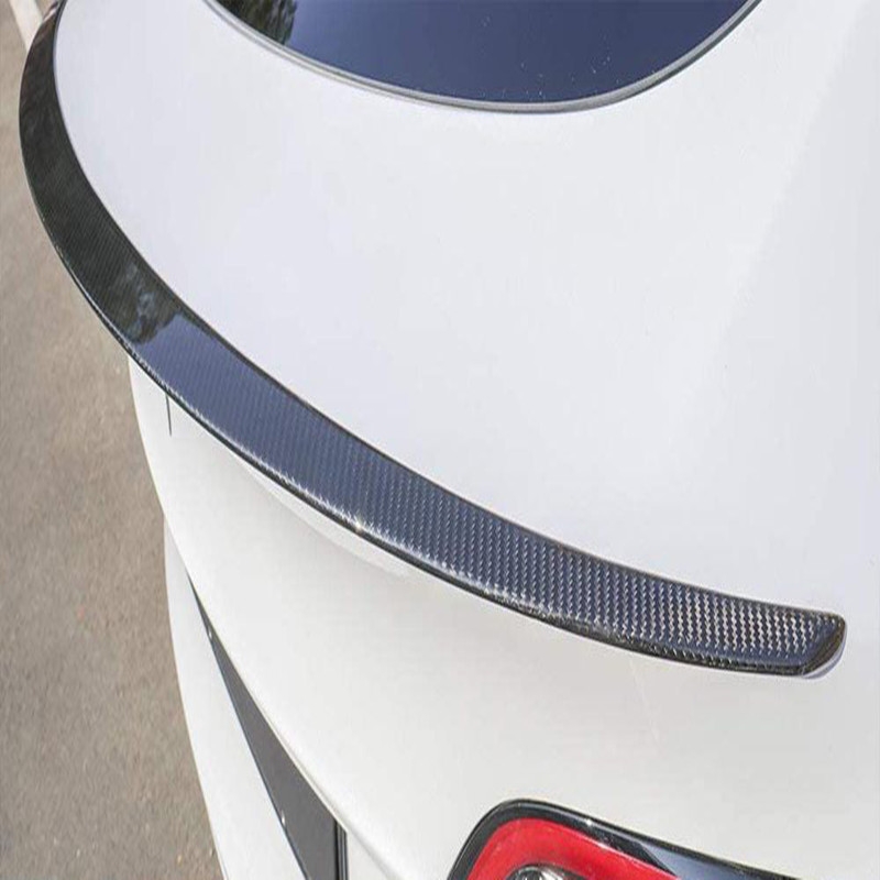 Ala de alerón trasero de automóvil de fibra de carbono real para Tesla Model 3 Y