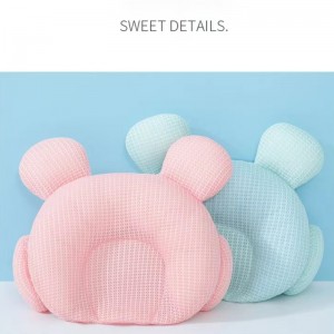 Patrón de dibujos animados para bebés reciénnacidos almohada de espuma de memoria de estilo anti-deflexión