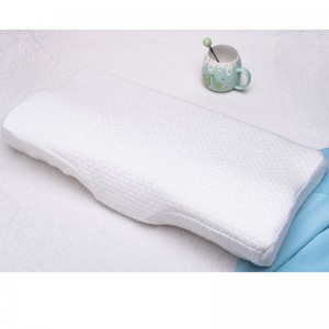 Almohada de espuma de memoria cervical en forma de mariposa