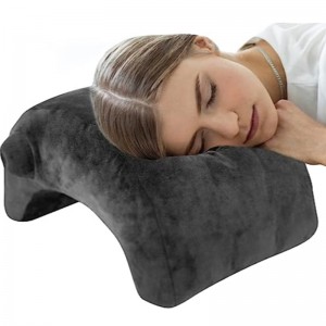 Almohada de viaje para almohada de escritorio de avión para tomar una siesta en vuelos de trabajo