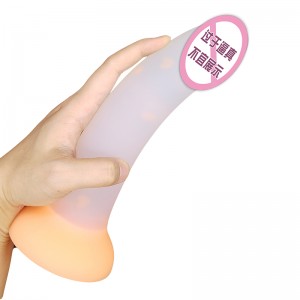 904 Nuevo consolador luminoso juguetes de sexo anal para mujeres coloridos tope de pene brillante tope juguetes para adultos