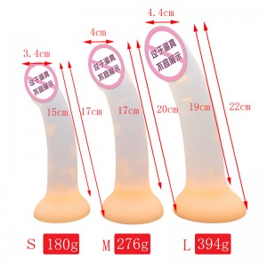 904 Nuevo consolador luminoso juguetes de sexo anal para mujeres coloridos tope de pene brillante tope juguetes para adultos