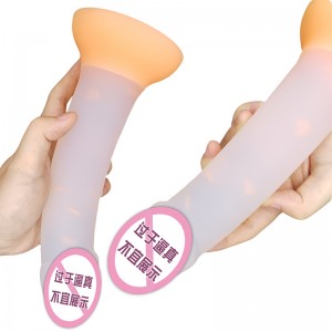 904 Nuevo consolador luminoso juguetes de sexo anal para mujeres coloridos tope de pene brillante tope juguetes para adultos