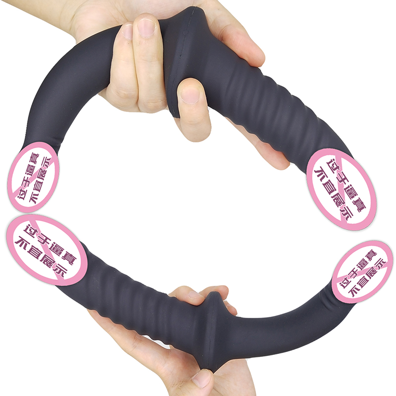 845 Venta caliente Venta de mujeres Toy de sexo Realista Realista Pene de doble cabeza para adultos